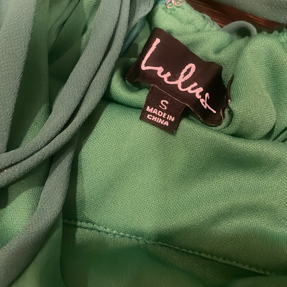Lulus Mythical Kind of Love Green Maxi Dress small open back - Picture 9 of 10